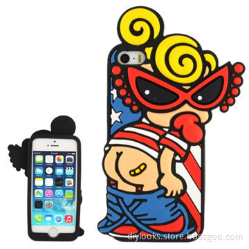 Cute Doll Style Silicone Case for iPhone 5